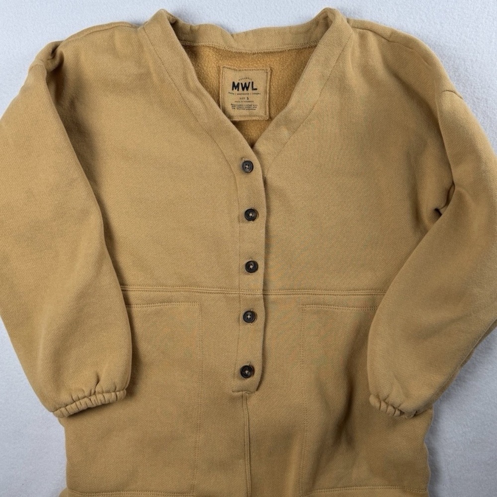 Madewell MWL Women's Betterterry Coverall Jumpsuit Onesie Heather Pepper Small - Picture 8 of 12
